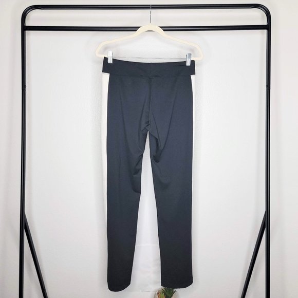 Nike Women's Black w/ White Stripe Stretchy Athletic Track Pants - Picture 4 of 6